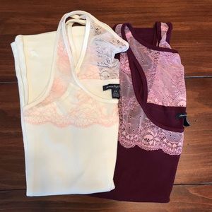 Bundle! Lace top tanks from AEO